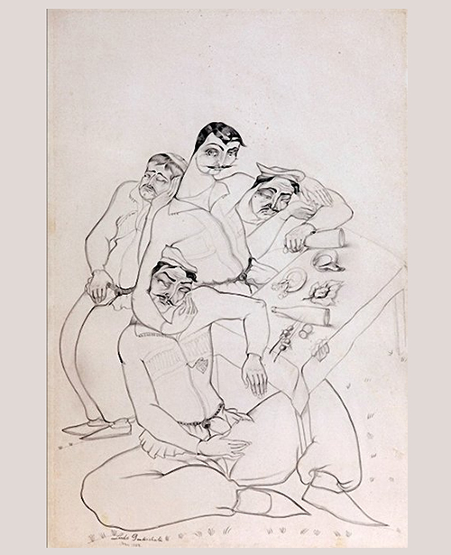 Гудиашвили Ладо. «После кутежа». 1922