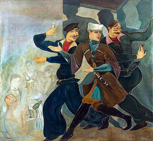 Гудиашвили Ладо. «Приглашение в гости». 1925